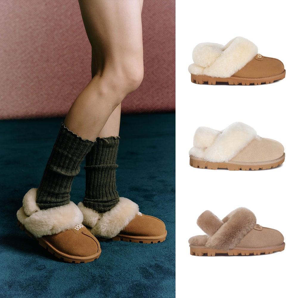 [무료배송] 호주정품 오즈라나 클래식 코케트 로고 탈부착 밴딩 슬리퍼 (굽 2.5cm) OZLANA UGG OZ3004