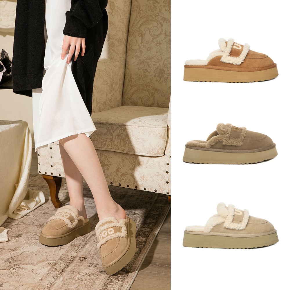 [무료배송] 호주정품 디케이 에린 플랫폼 스커프 어그 슬리퍼 (굽4cm) DK UGG DK144